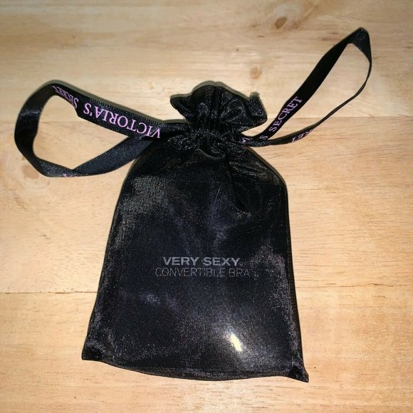 Victoria's Secret Black Strap Clips Sliders Hooks - Picture 2 of 3